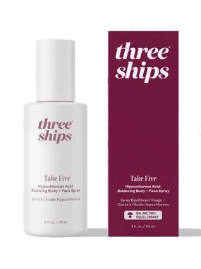 Three ships Take Five Hypochlorous Acid Balancing Body + Face Spray NWT